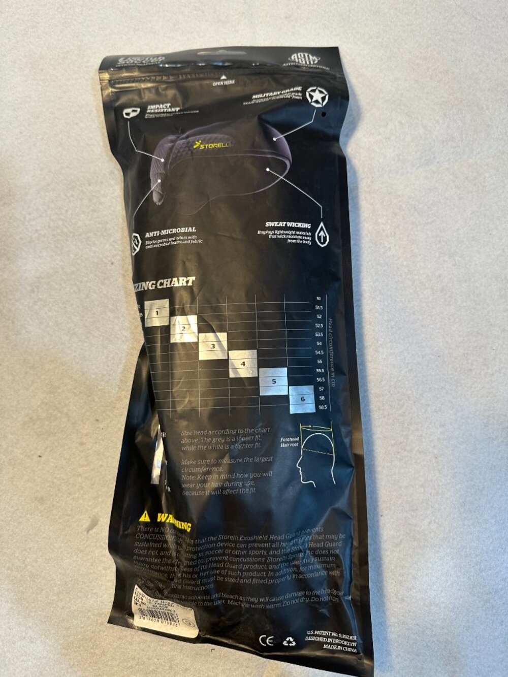 STORELLI EXO HEAD GUARD BLACK 3 - Picture 2 of 3